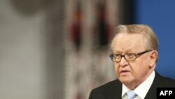 Martti Ahtisaari is a former UN special envoy for the Kosovo process.