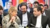 Abbas Araghchi (R), political deputy at the Ministry of Foreign Affairs of Iran, and the Secretary General of the European Union External Action Service (EEAS) Helga Schmid in Vienna. March 16, 2018