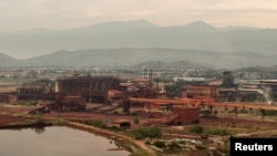 Montenegro - A general view of the bauxite processing plant in Montenegro's Kombinat Aluminijuma Podgorica (KAP) aluminium factory in Podgorica September 9, 2013