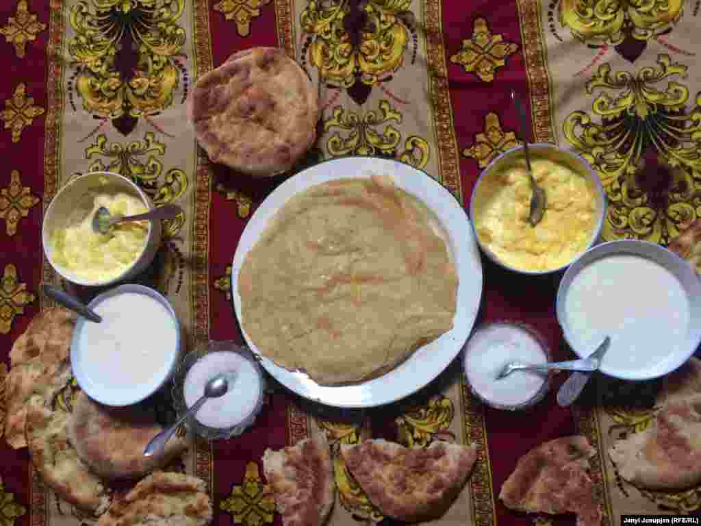 Dastorkhon &ndash; the table of the nomads. A traditional wish from elders to young people is &ldquo;to have dastorkhon always spread and always full of food.&rdquo;