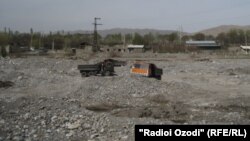 Село Чорку на таджикско-кыргызской границе