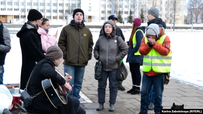 Акция протеста в Архангельске