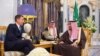 Saudi Arabia's King Salman bin Abdulaziz Al Saud meets with British Foreign Secretary Jeremy Hunt, in Riyadh, Saudi Arabia November 12, 2018. Bandar Algaloud/Courtesy of Saudi Royal Court/Handout via REUTERS