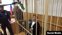 Директор Библиотеки украинской литературы в Москве Ирина Шарина (Таганский суд Москвы, 30 октября 2015 года)