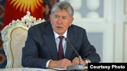 Kyrgyz President Almazbek Atambaev (file photo)