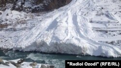 Tajikistan, Badakhshan region, a avalanche in Darvoz district,22March2014