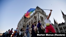 Protest protiv 'anti-LGBT zakona' u Budimpešti (14. juni 2021.)