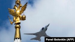 რუსული Ту-22М3-ის კლასის სტრატეგიული ბომბდამშენი 