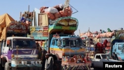 პაკისტანმა ავღანეთთან სასაზღვრო-გამშვები პუნქტები ჩაკეტა საზღვრისპირა არეალში დაპირისპირების შემდეგ. ჩამანი, ბალოჩისტანის პროვინცია, პაკისტანი. 12 ოქტომბერი, 2025 წელი