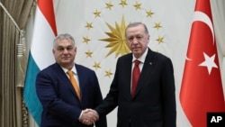 12 decembrie 2024, Ankara, întâlnire a președintelui turc Recep Tayyip Erdoğan (dreapta) cu premierul Ungariei, Viktor Orbán.