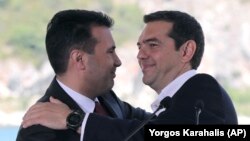 Премиерите на Македонија и на Грција, Зоран Заев и Алексис Ципрас