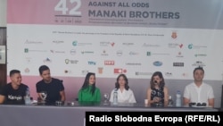 Прес-конференција за филмот Сестри на фестивалот Браќа Манаки во Битола