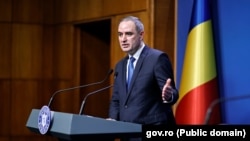 Ministrul Finanțelor Publice, Alexandru Nazare, în conferința de presă de joi, 5 februarie 2026.