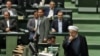 Iranian President Hassan Rouhani appeared before parliament on Aug. 28 to defend his government's handling of Iran's economic crisis.