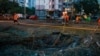 The aftermath of the missile attack on Kyiv on August 1.