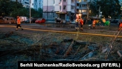The aftermath of the missile attack on Kyiv on August 1.