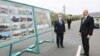 Azerbaijan - President Ilham Aliyev inspects a newly built road in Nakhichevan, May 10, 2021.