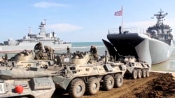 Российские войска на учениях в аннкексированном Крыму, 23 апреля 2021 года