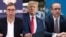 Combo photo - Aleksandar Vucic, US president Donald Trump, Avdullah Hoti Richard Grenell, Aleksandar Vucic