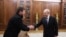 Рамзан Кадыров и Владимир Путин на встрече в Кремле 29 апреля