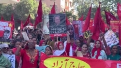 کراچۍ کې ښځو د لاريون په کولو سره بنيادي بشري حقونه وغوښتل