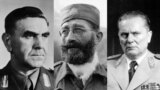 Ante Pavelić, Draža Mihailović i Josip Broz Tito