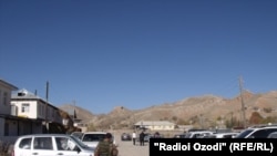 Soldiers take part in a millitary operation in Baljuvon district, Khatlon region, on December 3.