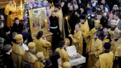 Дары Волхвов в Воскресенском Новодевичьем монастыре в Санкт-Петербурге