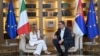 Italijanska premijerka Đorđa Meloni i predsednik Srbije Aleksandar Vučić, 5. avgust 2025. 