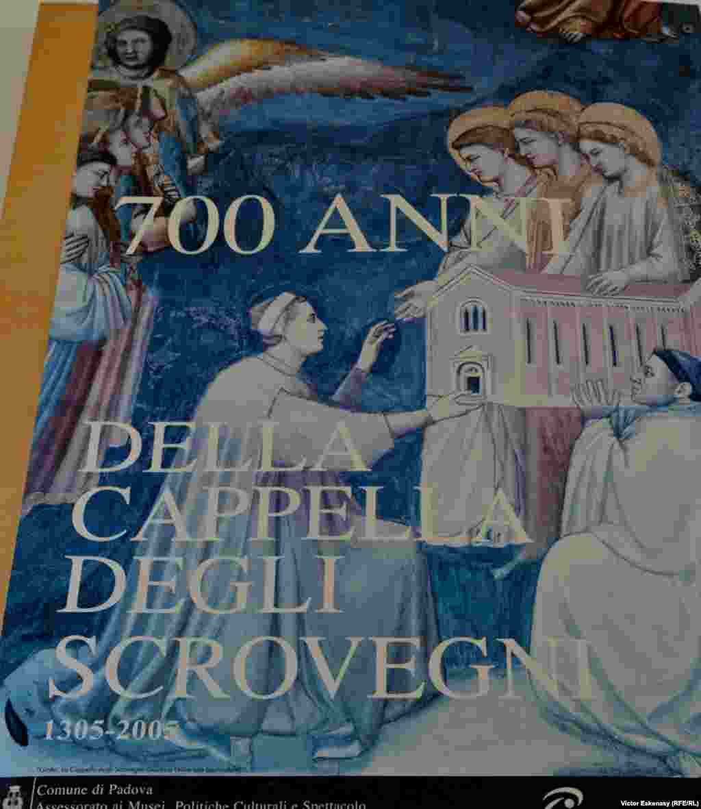 Poster al unei expoziții Giotto la Padova