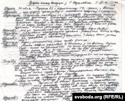 Запіс гутаркі Станіслава Шушкевіча з дэпутатамі Апазыцыі БНФ. Фрагмэнт. 5 сьнежня 1991 г. З архіву С. Навумчыка.