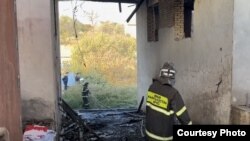 Дом, в котором произошел пожар.