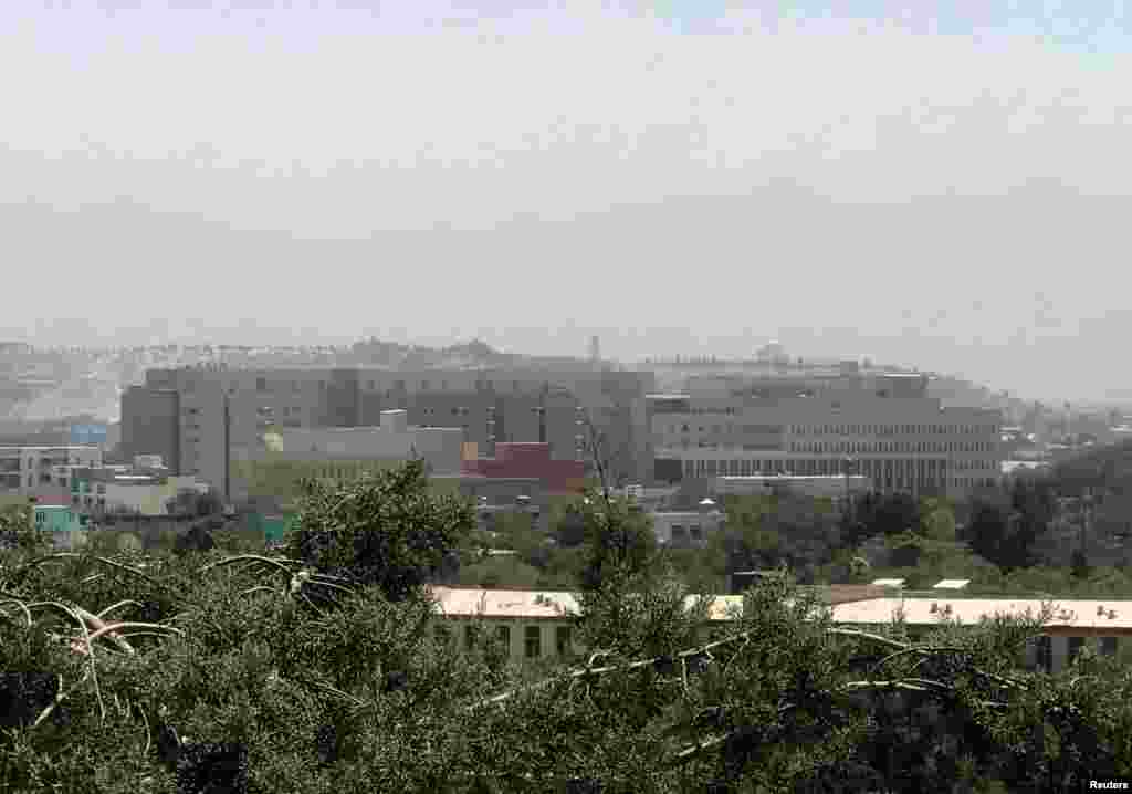 A general view of U.S. Embassy in Kabul. U.S. Secretary of State Antony Blinken rejected comparisons between the U.S. departure from Kabul and the chaotic exit after the Vietnam War, as Russia said it was working with other countries to hold an emergency UN Security Council meeting on Afghanistan.