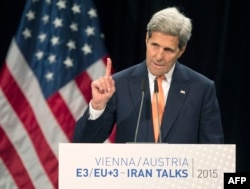 U.S. Secretary of State John Kerry speaks during a final press conference in Vienna: "We were determined to get this right."