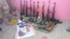 Afghanistan - Weapons discovered in Ghazni province. Photo distributed by Afghan police on December 9, 2018