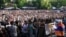 Armenia - Thousands of people demonstrate against a rise in eletrcity prices, Yerevan, 19Jun2015.