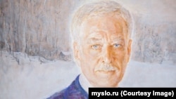 Aleksandr Nemtsov's painting of Boris Gryzlov