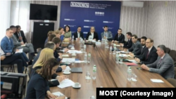 Întrunire între reprezentanții politici ale celor două maluri ale Nistrului în formatul 1+1 la sediul OSCE din Tiraspol, 26 februarie 2026