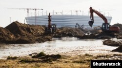 Калининград, строительство стадиона к чемпионату мира по футболу 2018 года