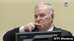 Ratko Mladić u sudnici Haškog tribunala, 22. novembar 2017.