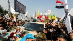 Në Irak, qytetarët kanë marrë pjesë në varrimin e Qassem Soleimani