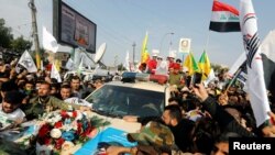 Në Irak, qytetarët kanë marrë pjesë në varrimin e Qassem Soleimani