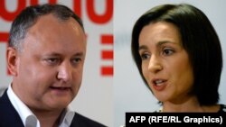 Colaj: Igor Dodon/Maia Sandu