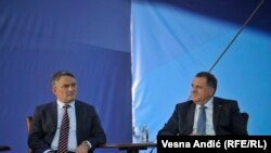 Predsjedavajući Predsjedništva Bosne i Hercegovine Željko Komšić i član Predsjedništva BiH Milorad  Dodik 