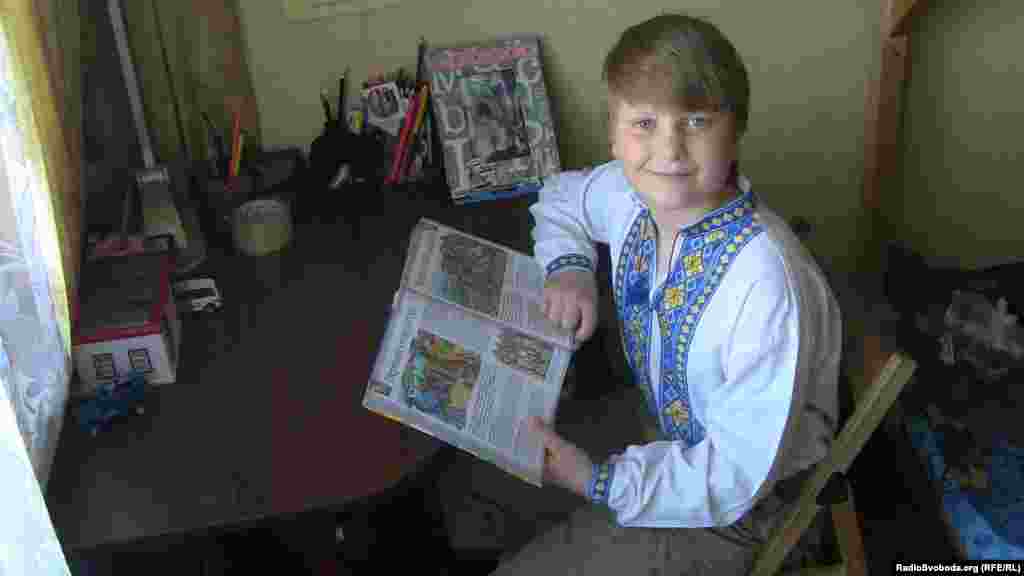 Bogdan Solonyna, 9, lives in Kyiv, Ukraine. He wants to be a straight-A student in school. When he grows up, he wants to be the chef at his own restaurant, so he has started learning by helping his mother cook. 