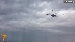 Военные вертолеты над Симферополем