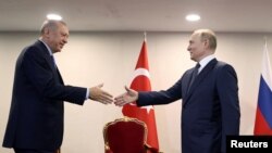  თურქეთის პრეზოდენტის რეჯეპ ტაიპ ერდოანისა და რუსეთის პრეოზდენტის ვლადიმი პუტინის შეხვადრა თეირანში.