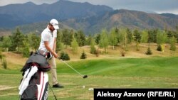 The Zhailyau golf resort outside Almaty, Kazakhstan's business capital and main city, sports spectacular views. 