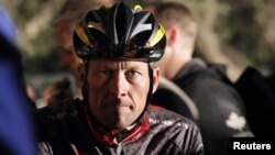 "Тур де Франс" веложарысының жеті дүркін чемпионы Лэнс Армстронг. Оңтүстік Африка, Кейптаун, 14 наурыз 2010 жыл.