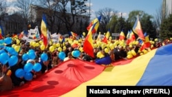 Marș unionist la Chișinău, 27 martie 2016